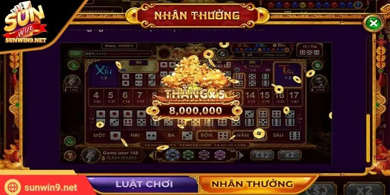 Nhận thưởng lớn khi cược Sicbo tài phú